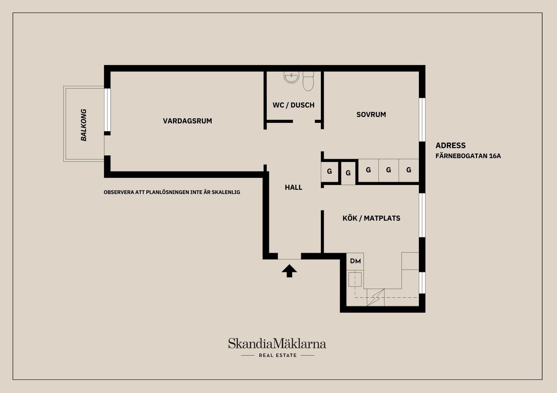 Bostadsrätt, Färnebogatan 16A, Skiljebo, Västerås