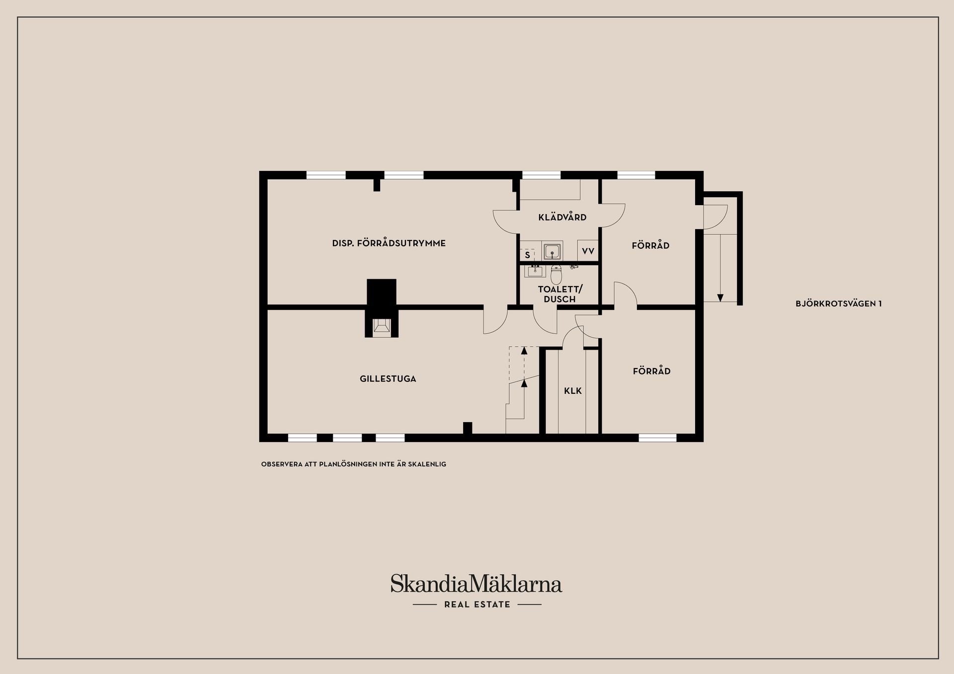 Villa, Björkrotsvägen 1, Stodene, Karlstad