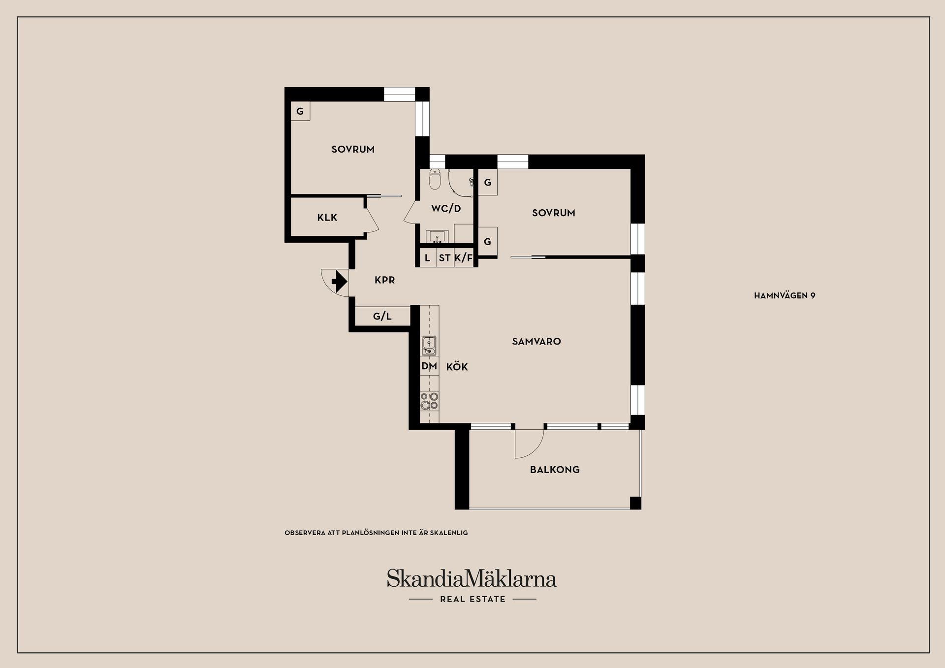 Bostadsrätt, Hamnvägen 9, Hammarö