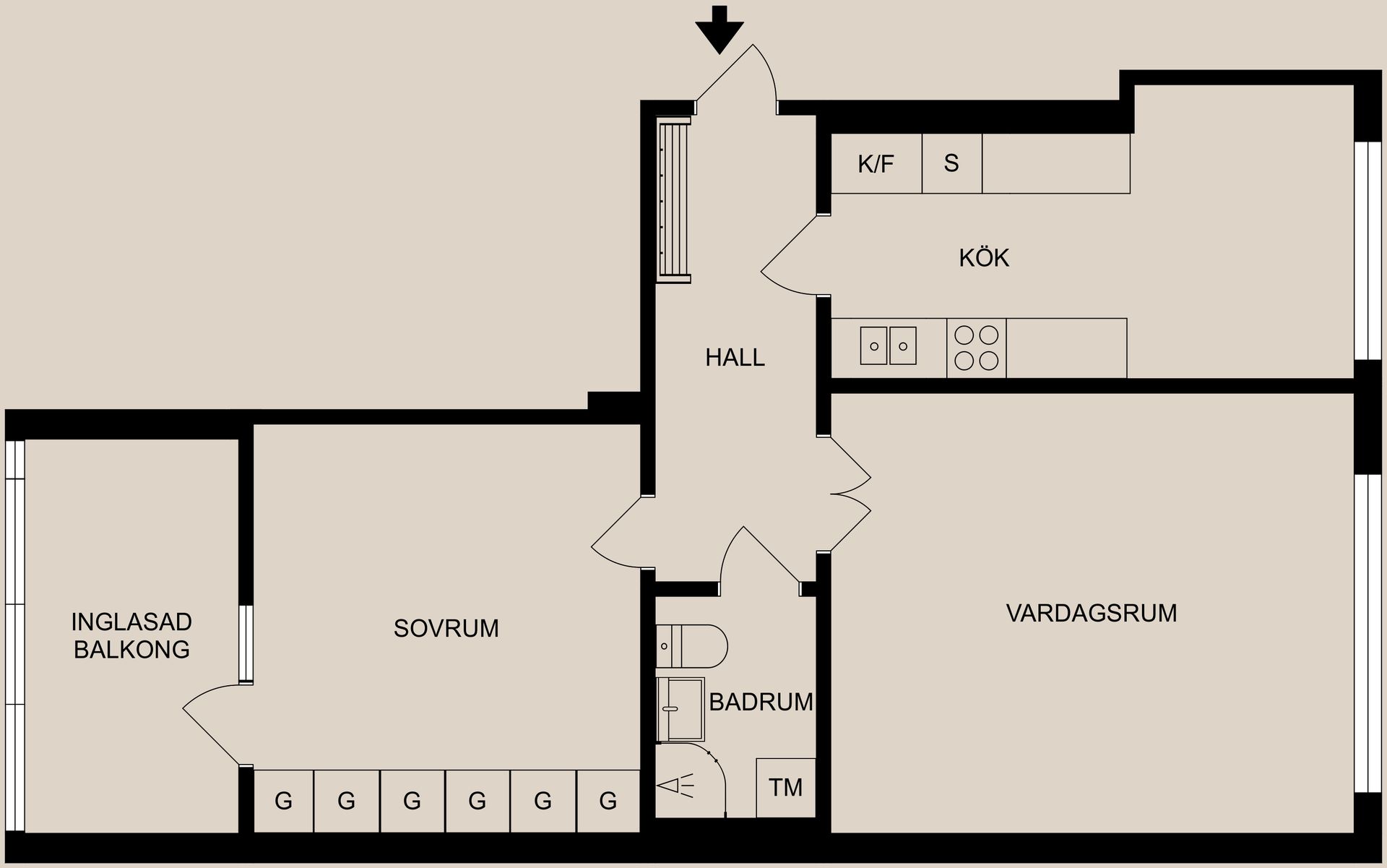 Bostadsrätt, Bandygränd 19, Ektorp, Kaffebacken, Norrköping