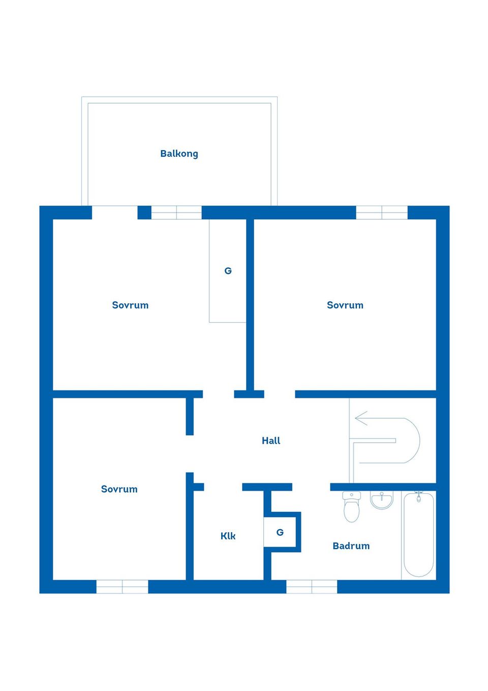 Bostadsrätt, Hermanstorpsvägen 7, Krontorp, Mariestad