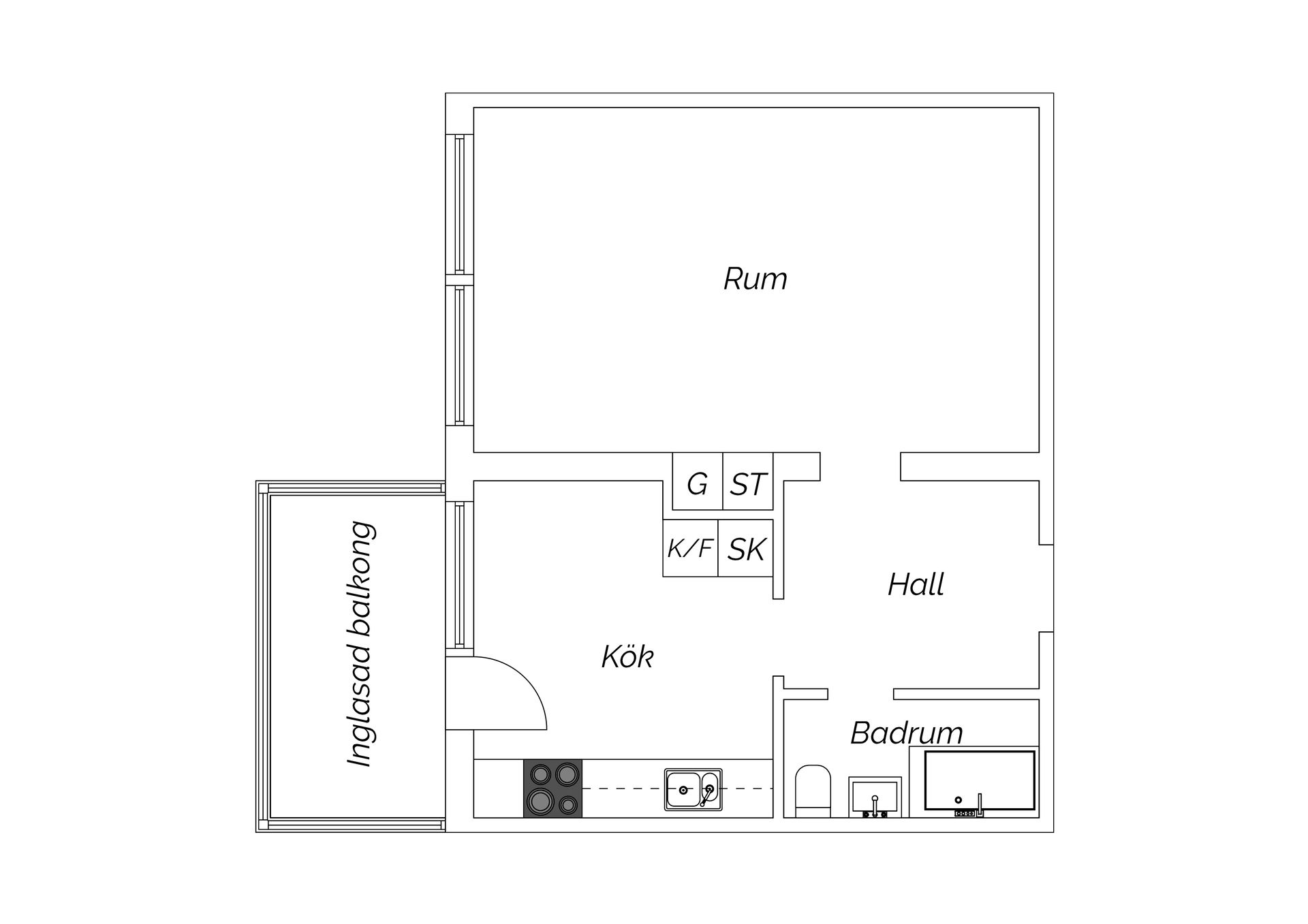 Bostadsrätt, Tjädervägen 2E, Korsta, Sundsvall