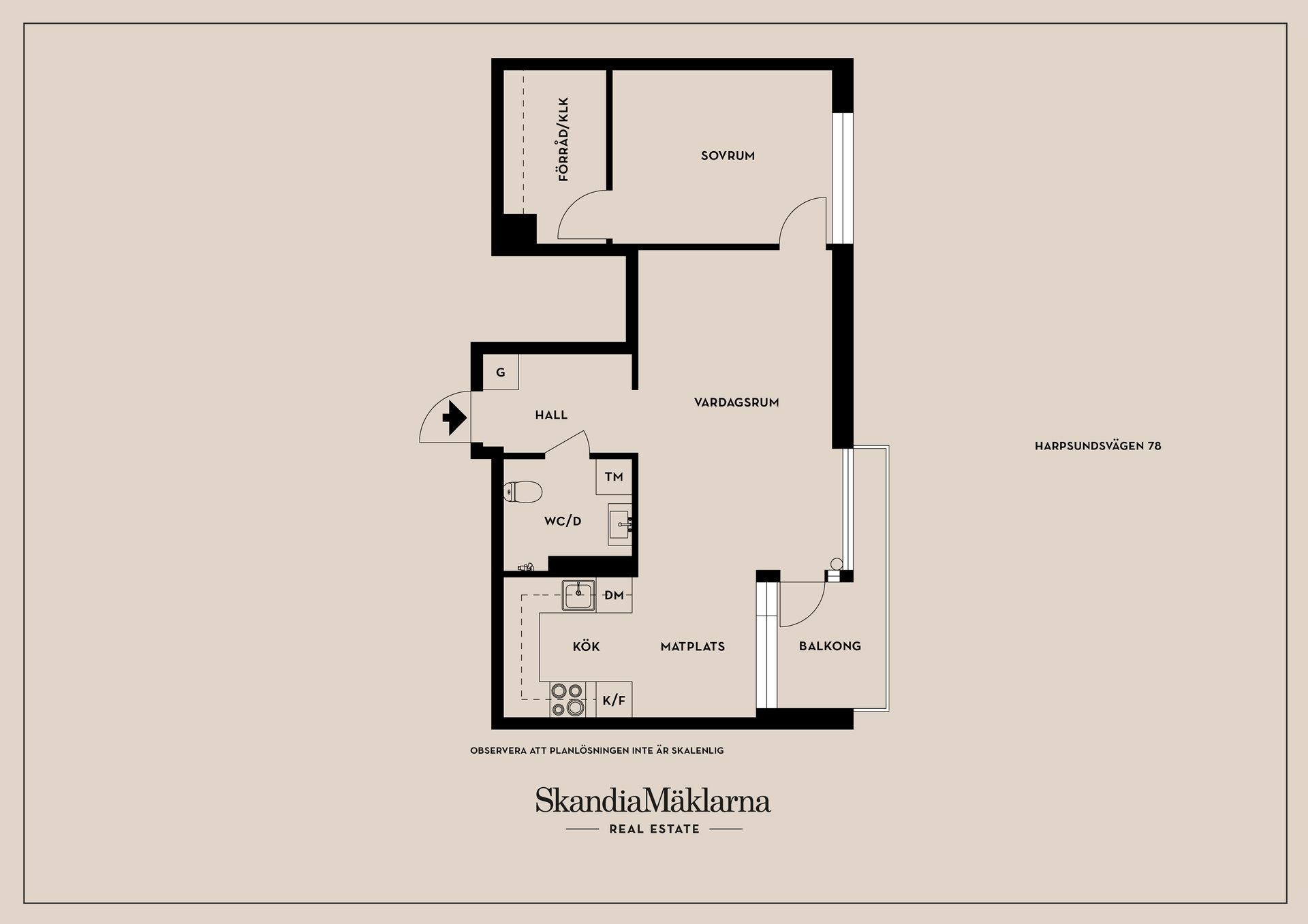 Bostadsrätt, Harpsundsvägen 78, Högdalen, Stockholm