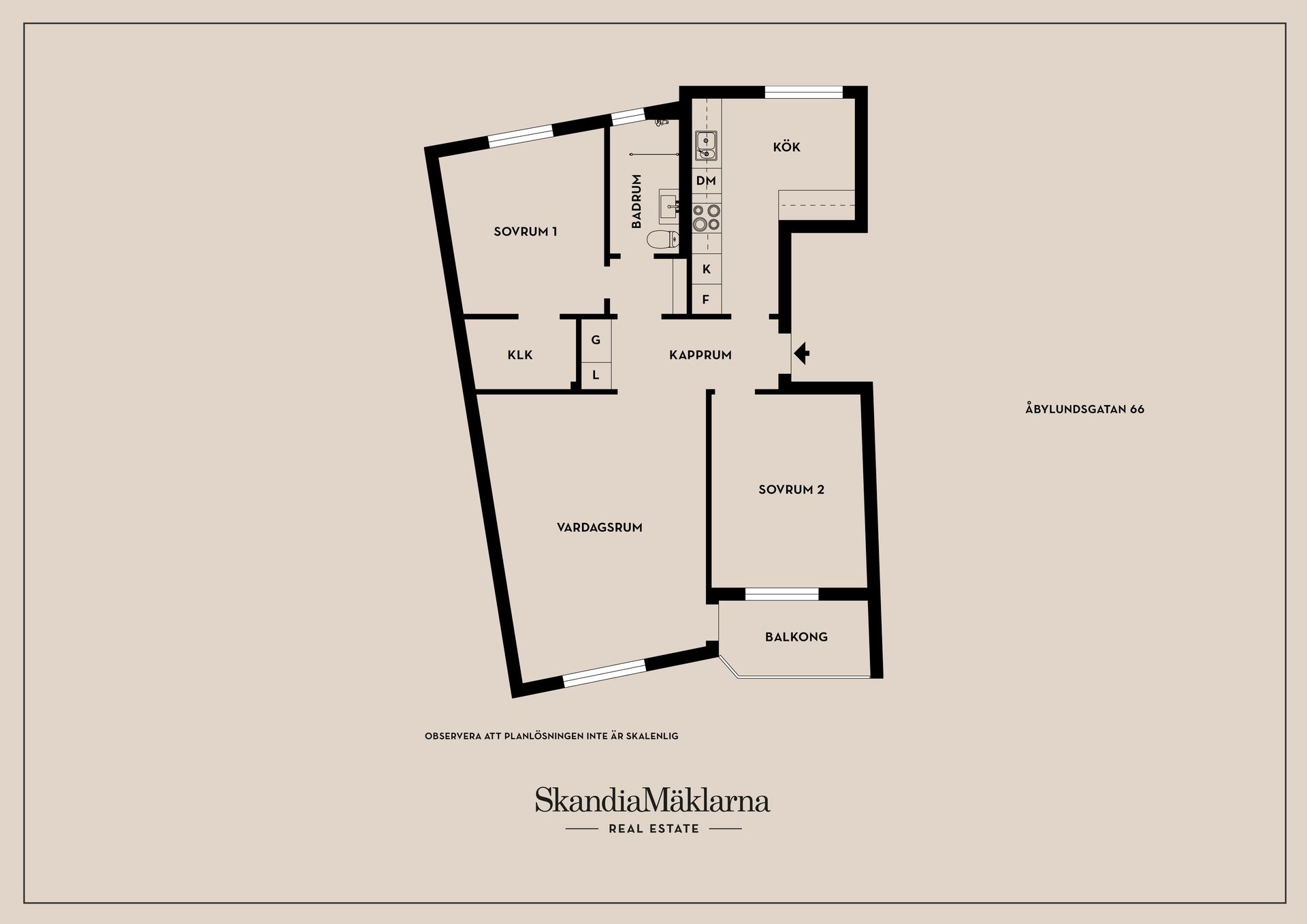 Bostadsrätt, Åbylundsgatan 66, Åbylund, Linköping