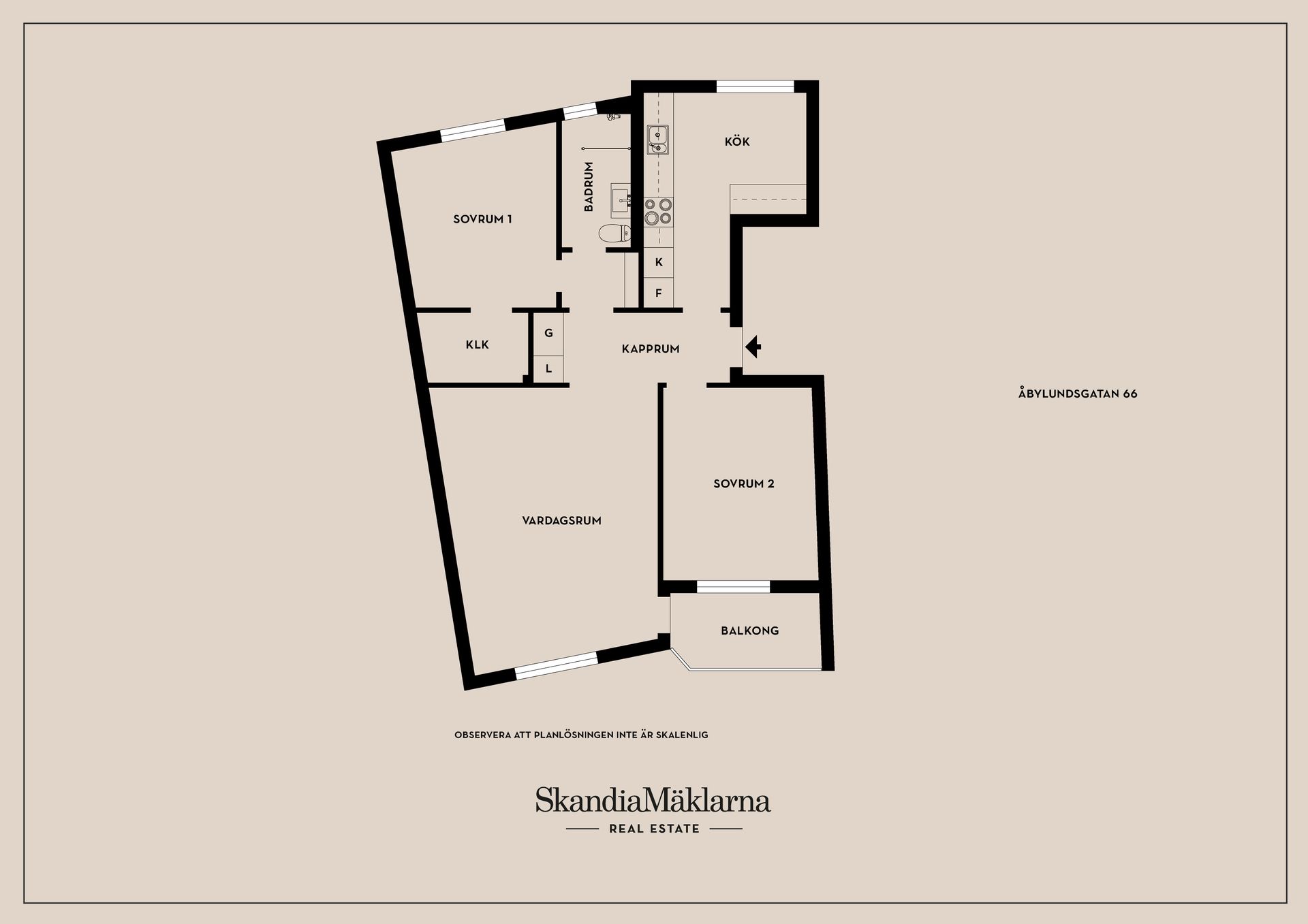 Bostadsrätt, Åbylundsgatan 66, Åbylund, Linköping