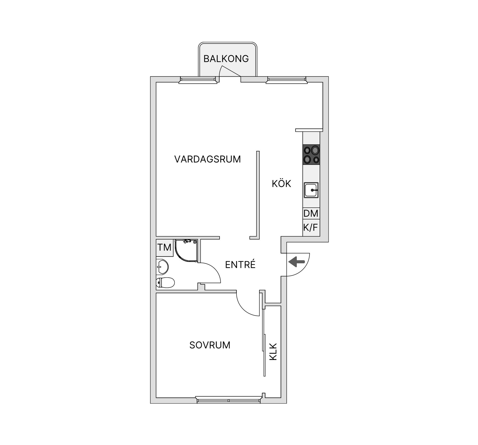 Bostadsrätt, Mellankullagatan 6A, Hässleholm - Väster, Hässleholm