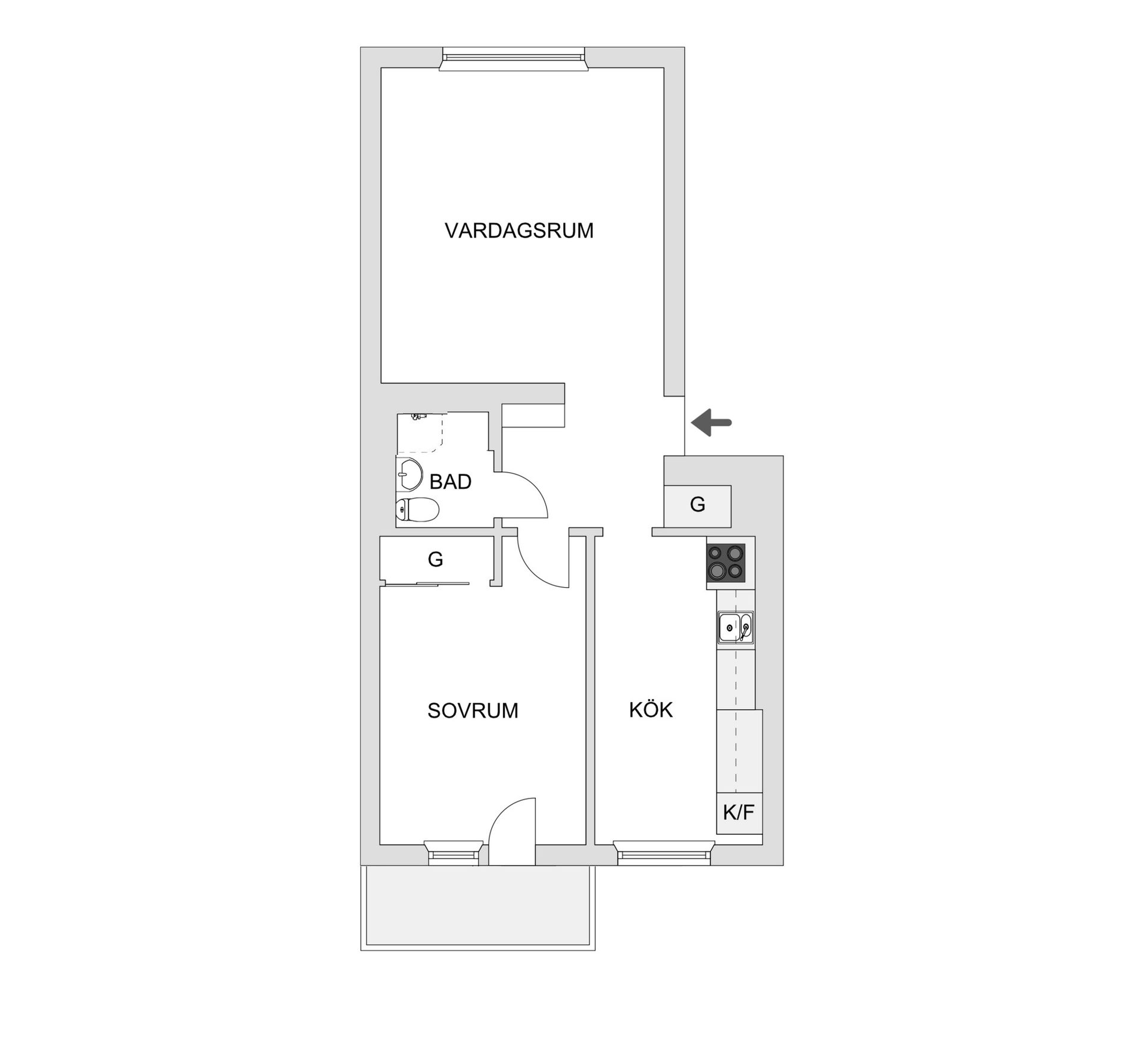 Bostadsrätt, Norrbölegatan 33C, Norrböle, Skellefteå