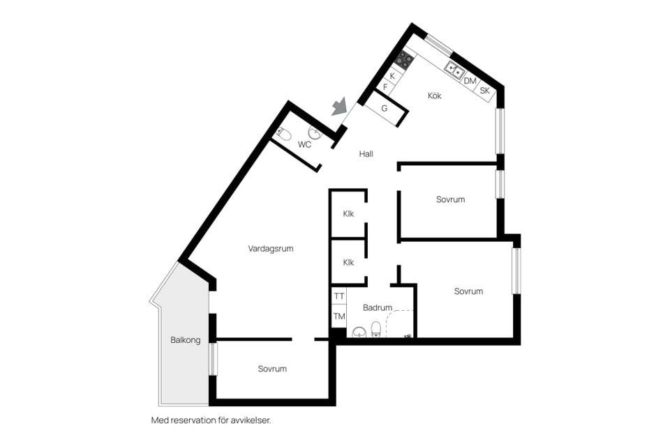 Bostadsrätt, Klockargatan 14, Luthagen, Uppsala