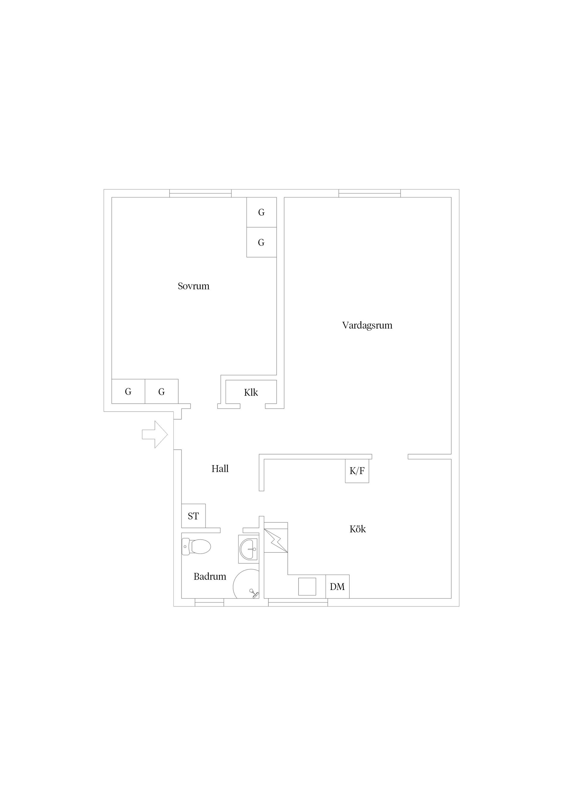 Bostadsrätt, Vallvägen 4A, Centrala Väsby, Upplands Väsby