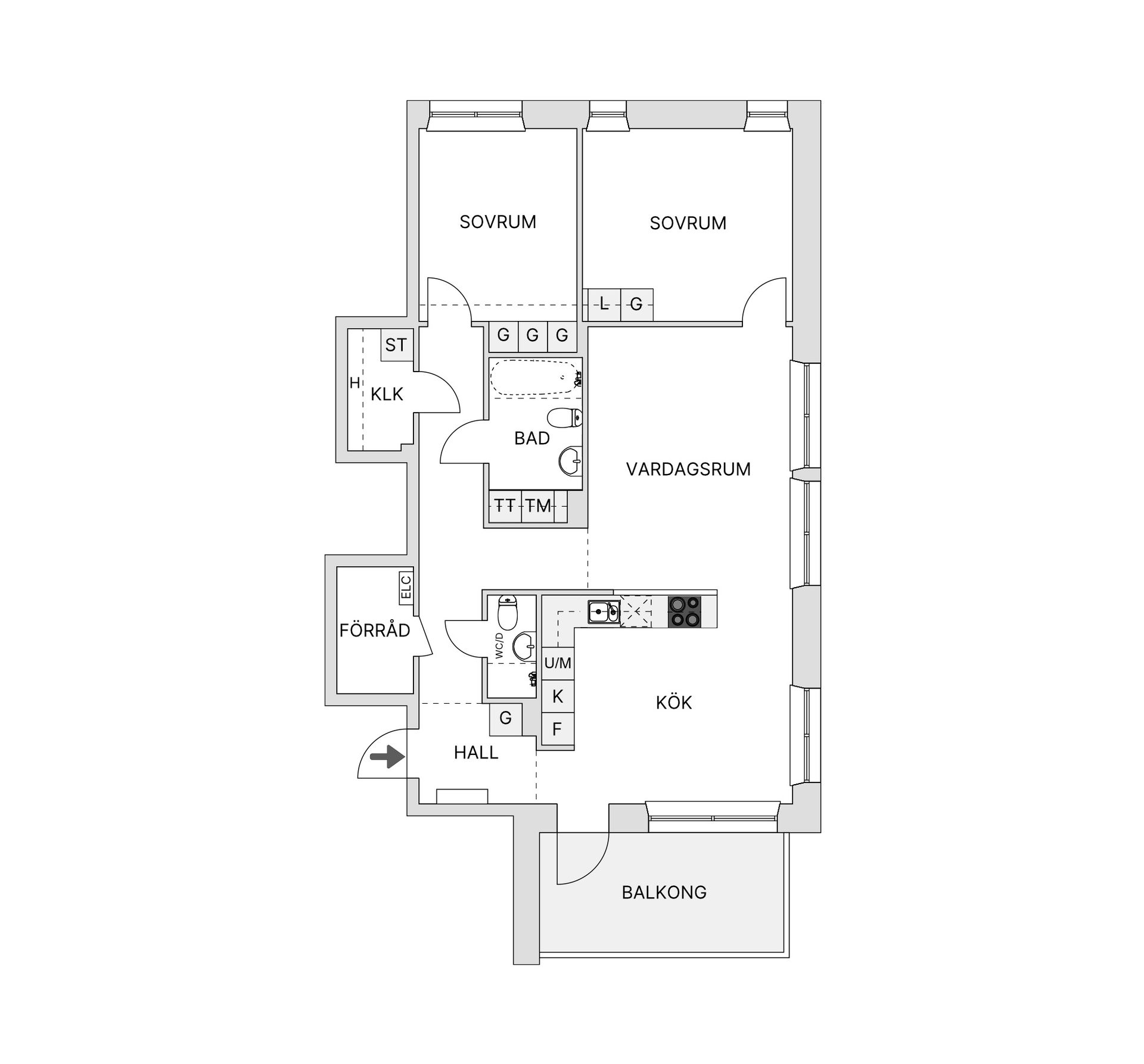 Bostadsrätt, Stadsparken 6, Tyresö Centrum, Tyresö