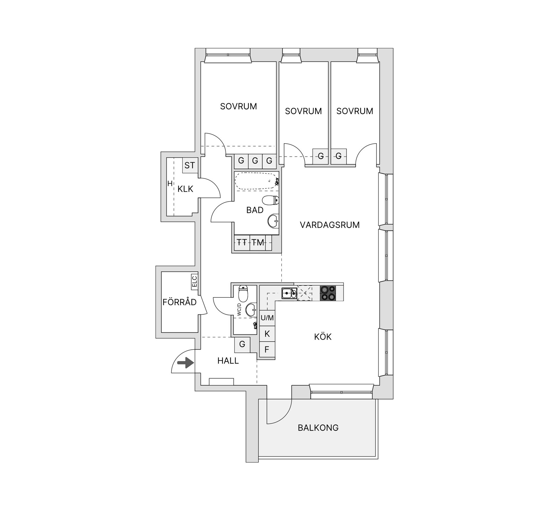 Bostadsrätt, Stadsparken 6, Tyresö Centrum, Tyresö