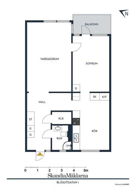 Bostadsrätt, Blåsutgatan 1, Majorna, Göteborg