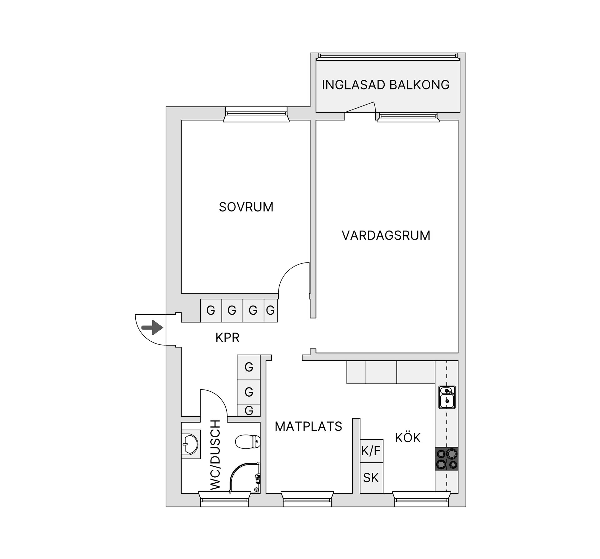 Bostadsrätt, Ågårdsvägen 37, Hjortsberg, Ljungby