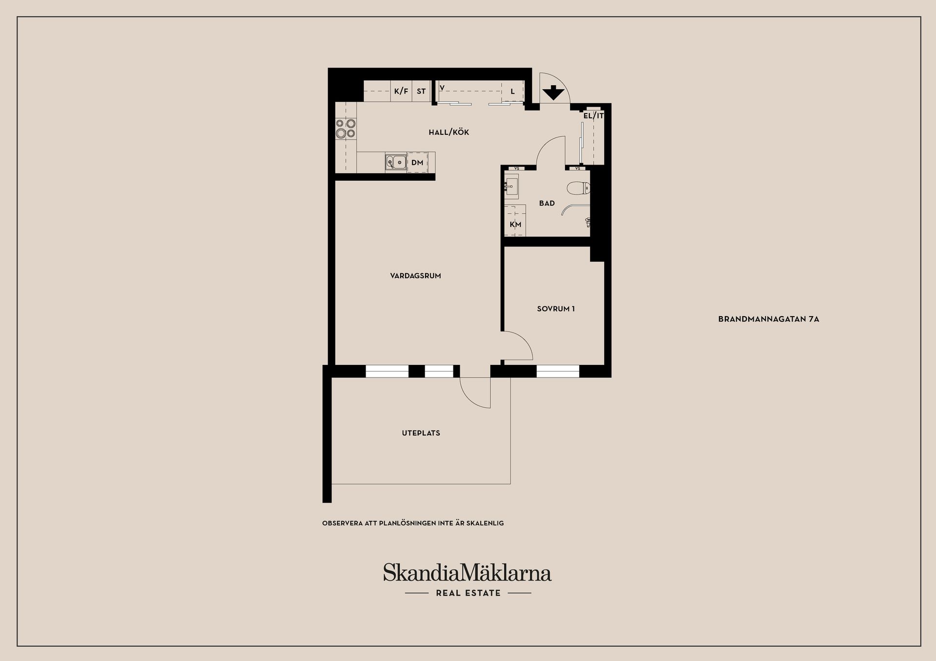 Bostadsrätt, Brandmannagatan 7A, Centralt/Tannefors, Linköping