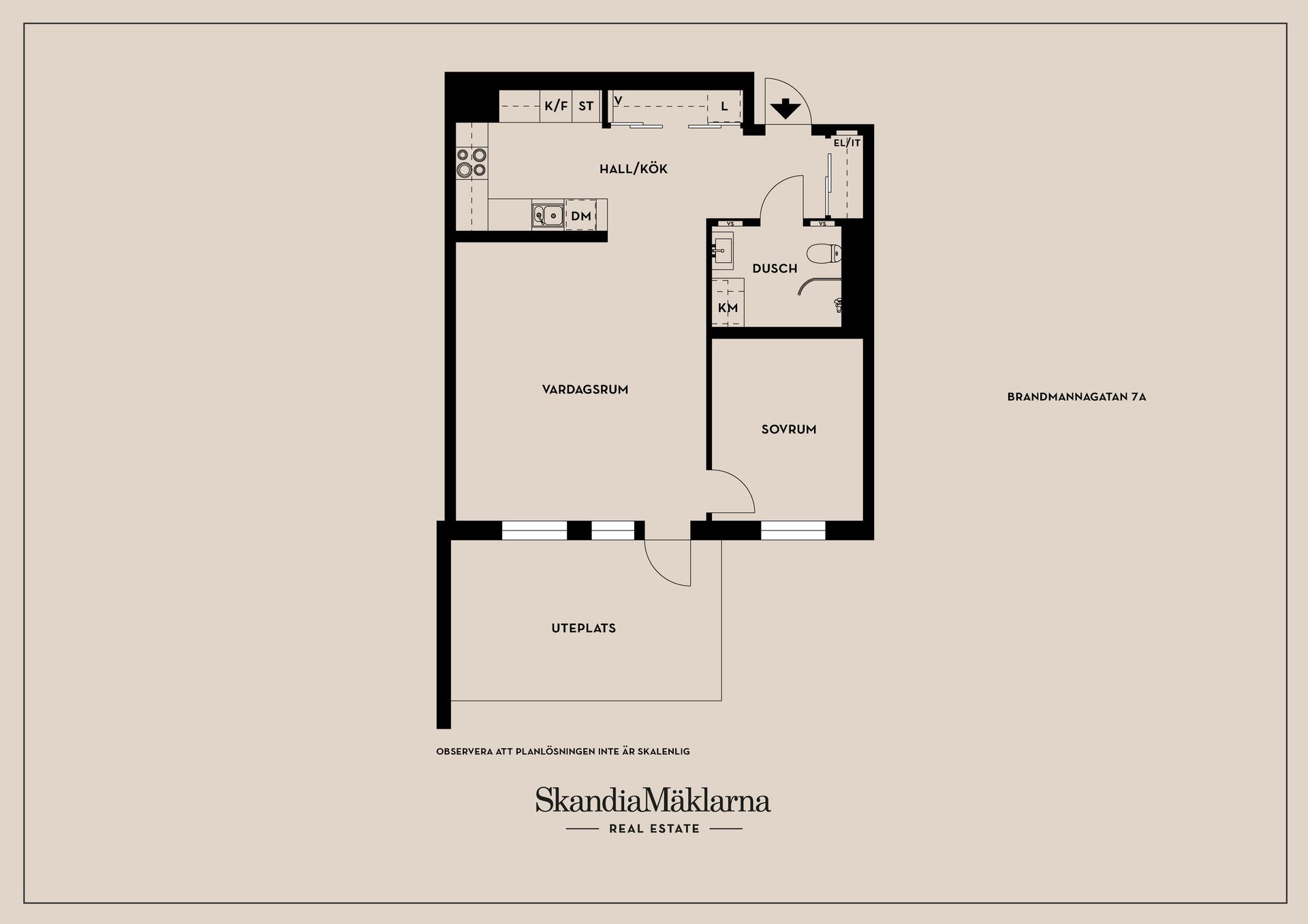 Bostadsrätt, Brandmannagatan 7A, Centralt/Tannefors, Linköping