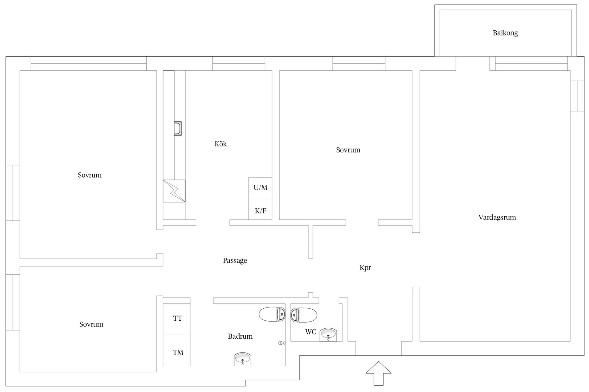 Bostadsrätt, Köpenhamnsvägen 15A, Slottsstaden, Malmö