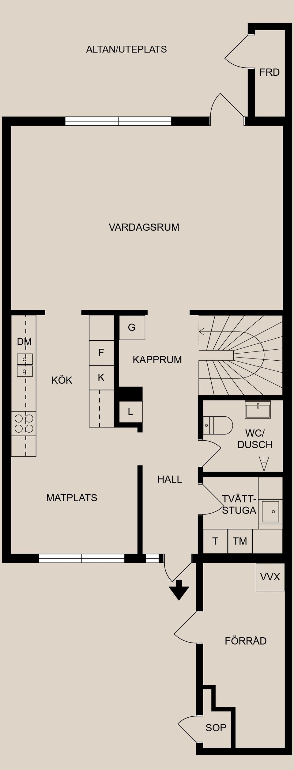 Radhus, Axel Swartlings gata 141, Klockaretorpet, Norrköping