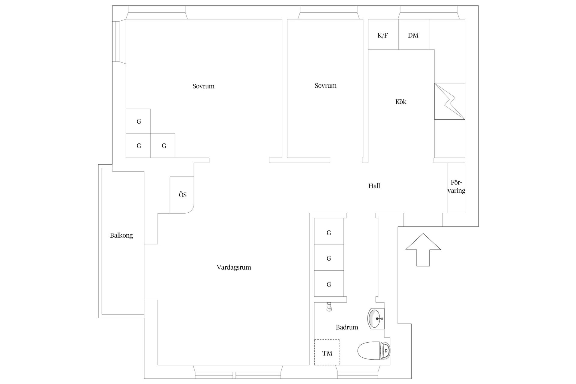 Bostadsrätt, Gustav III:s väg 11, Bromma - Abrahamsberg, Stockholm
