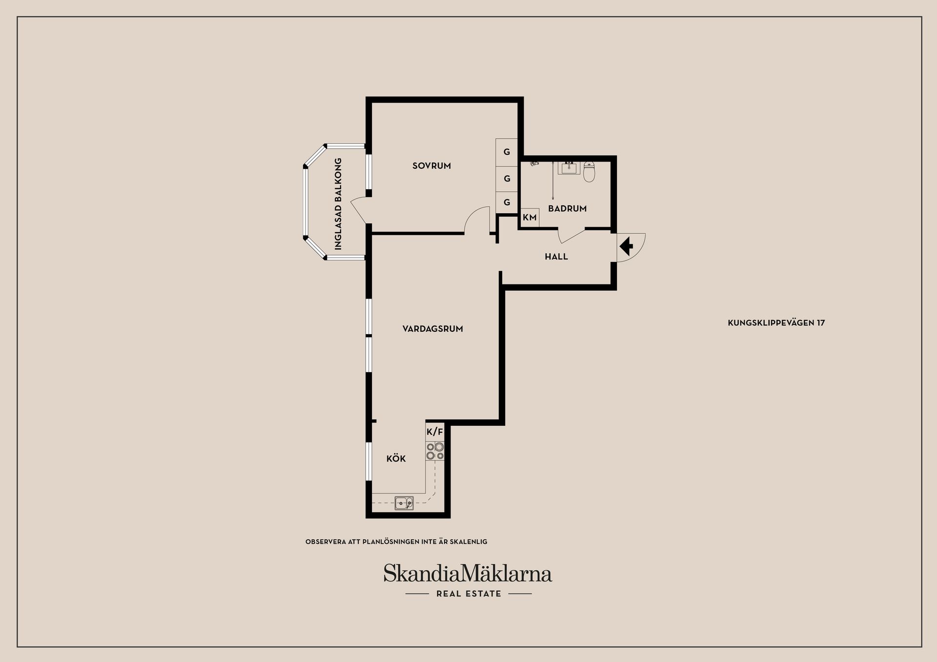 Bostadsrätt, Kungsklippevägen 17, Centrala Stuvsta, Huddinge