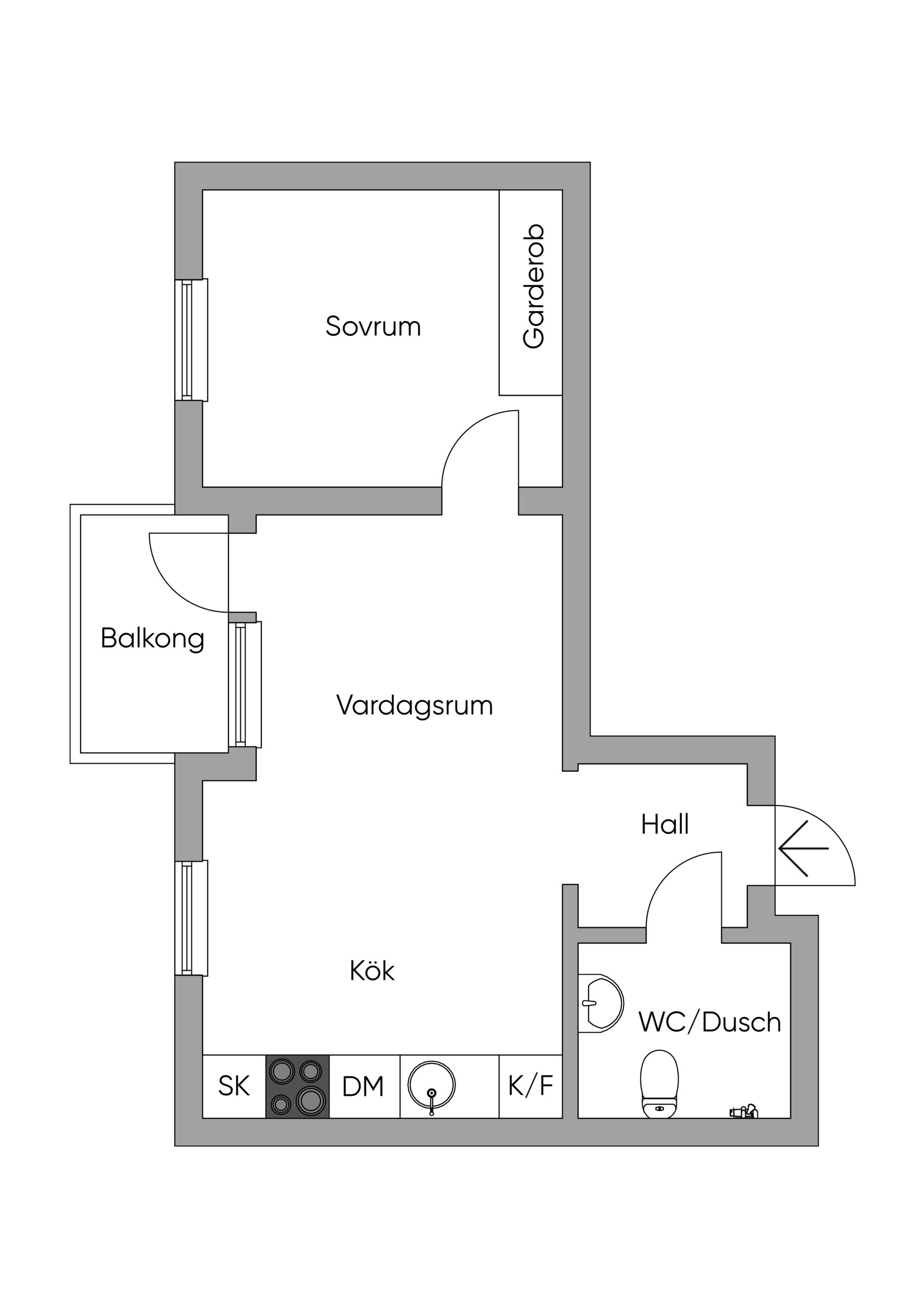 Bostadsrätt, Vintrosagatan 1, Stockholm