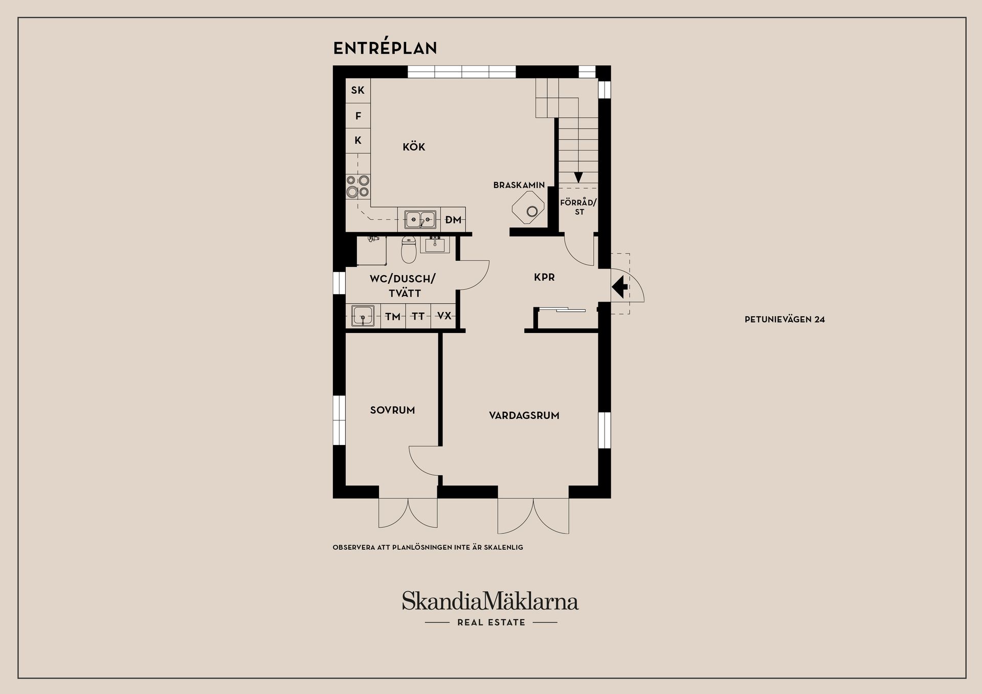 Villa, Petunievägen 24, Tullinge Trädgårdsstad, Botkyrka