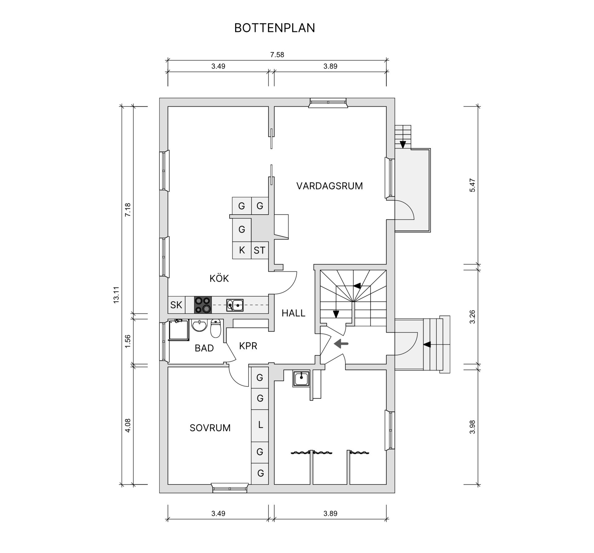 Villa, Jägargatan 2, Skellefteå