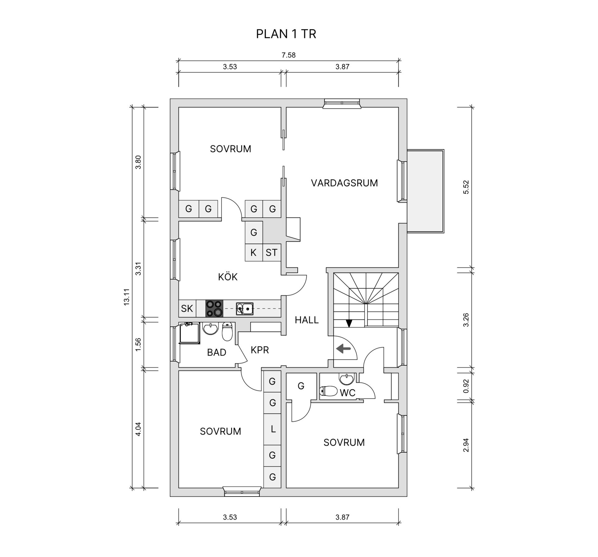 Villa, Jägargatan 2, Skellefteå