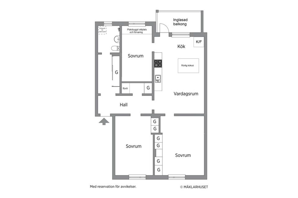 Bostadsrätt, Sandhallavägen 5B, Grisbacka, Umeå