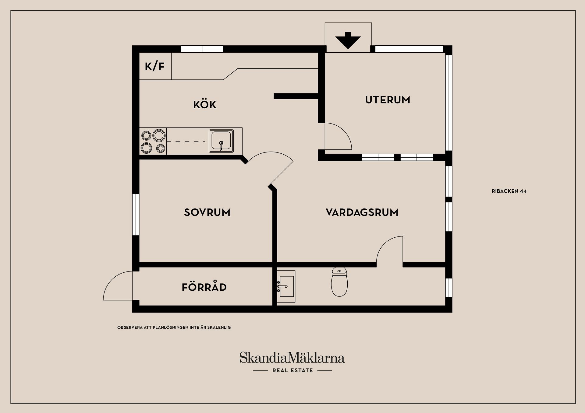 Villa, Ribacken 44, Ribacken Stugby, Botkyrka