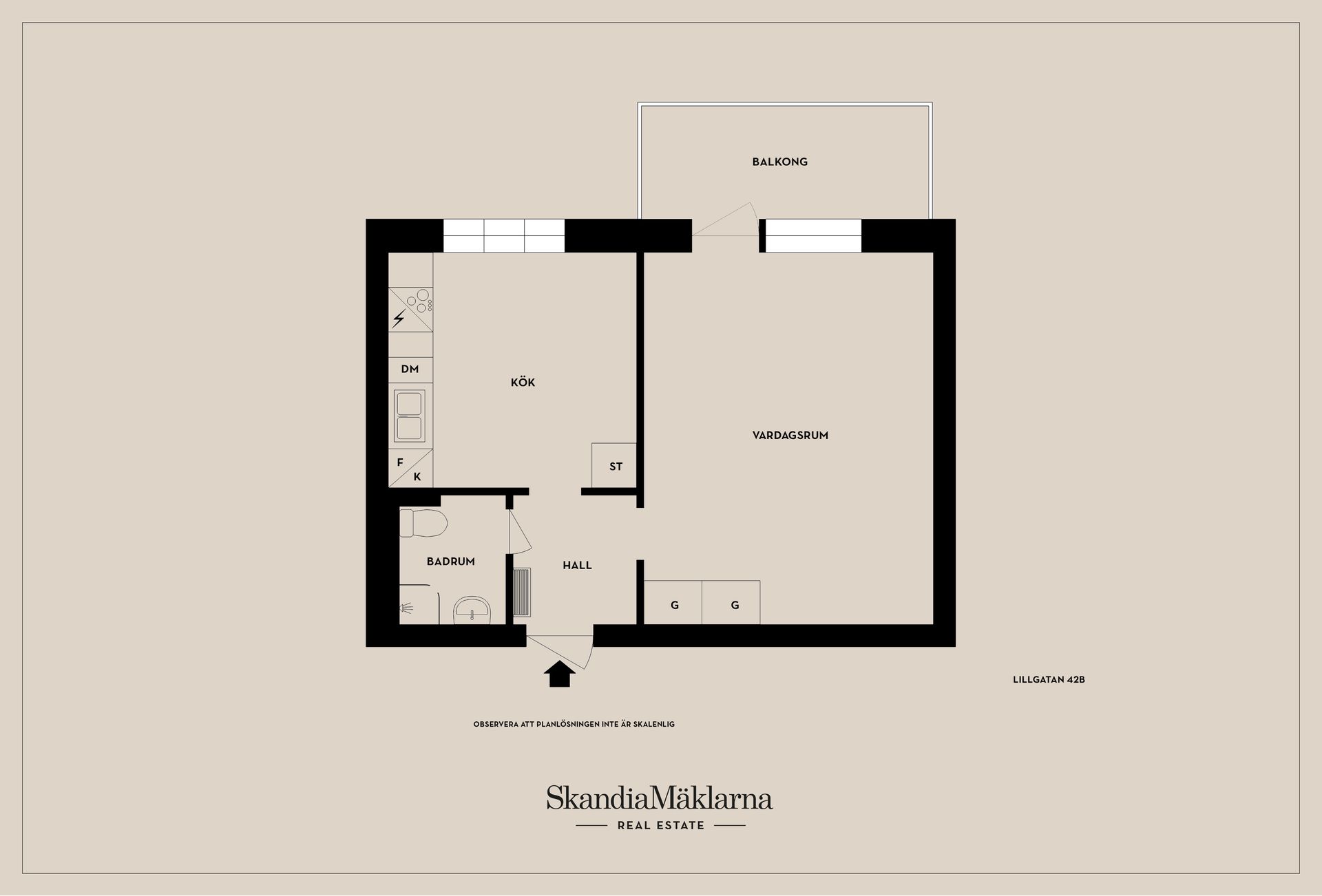 Bostadsrätt, Lillgatan 42B, Liljeholmen, Jönköping