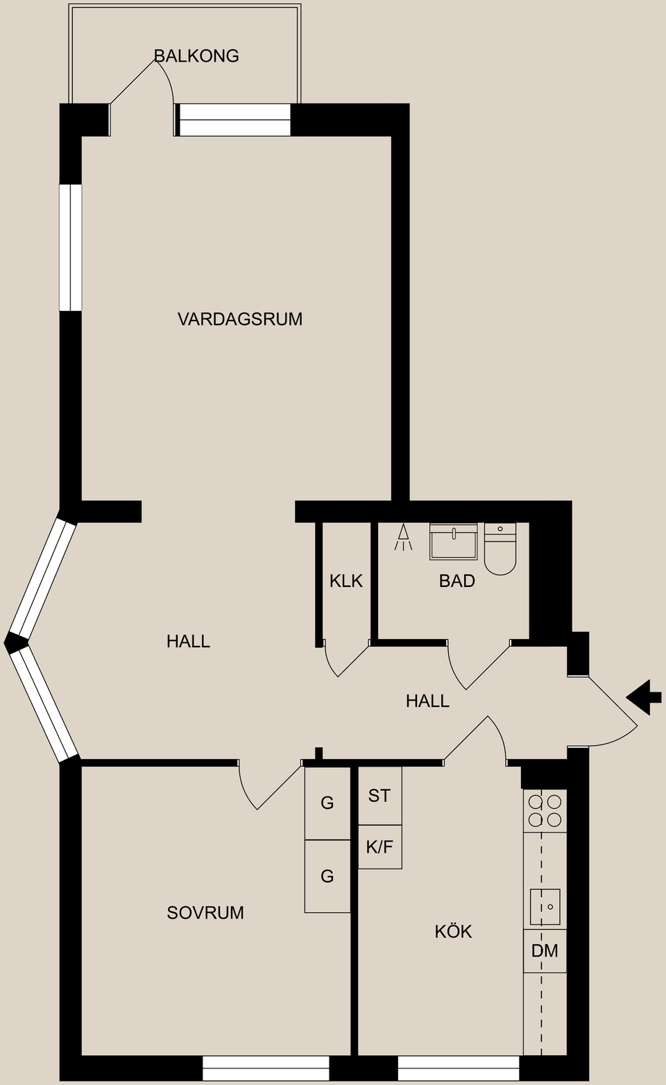 Bostadsrätt, Wadströmsgatan 8, Centralt, Söder, Norrköping