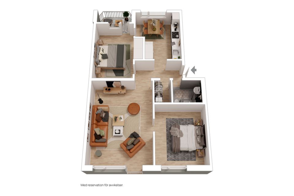 Bostadsrätt, Hedvägen 110, Centralt - Sandmöllan, Trelleborg