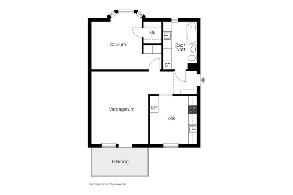 Bostadsrätt, Hövägen 23, lgh 1101, Hylte