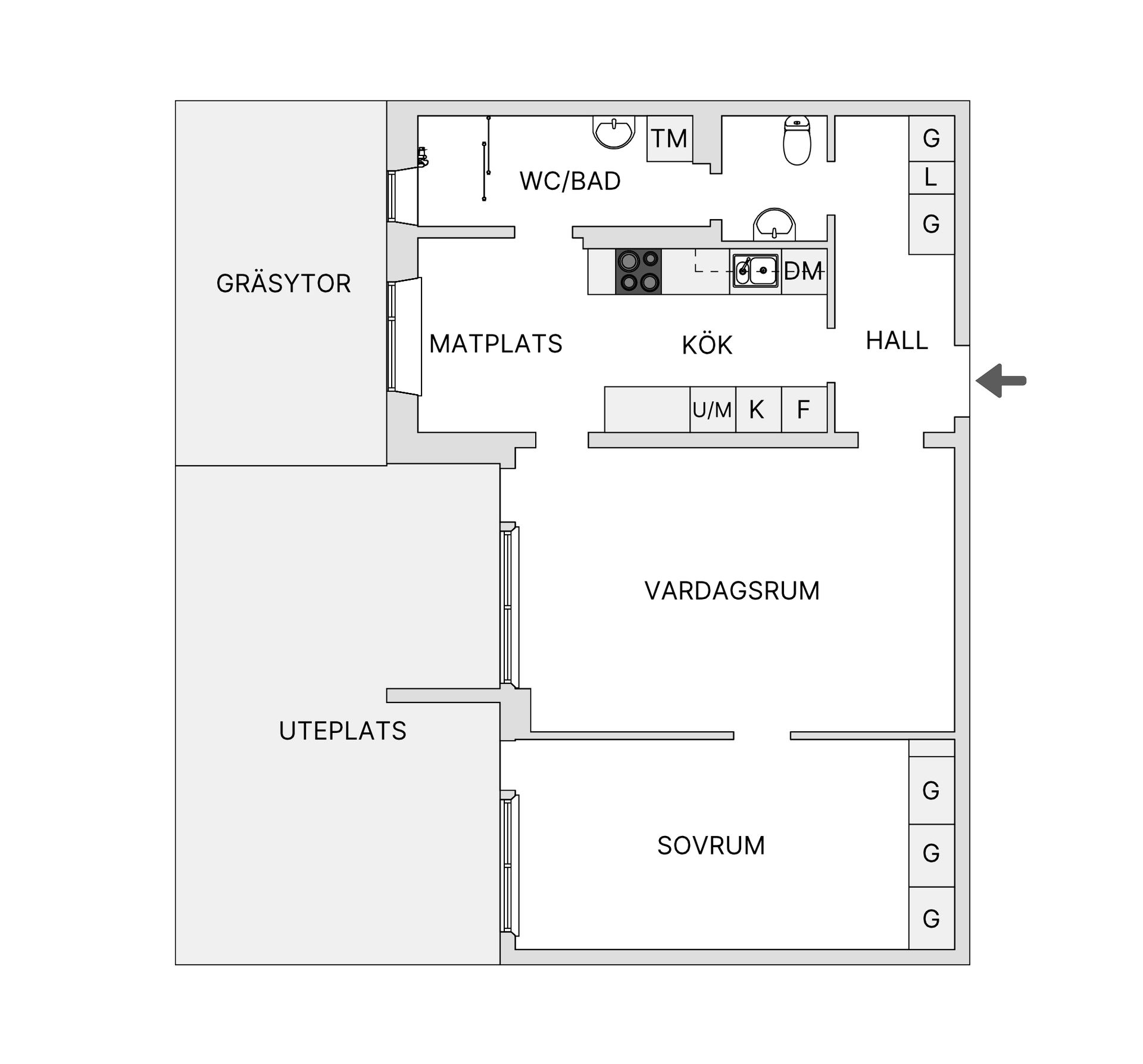 Bostadsrätt, Granitvägen 6B, Tyresö Centrum, Tyresö