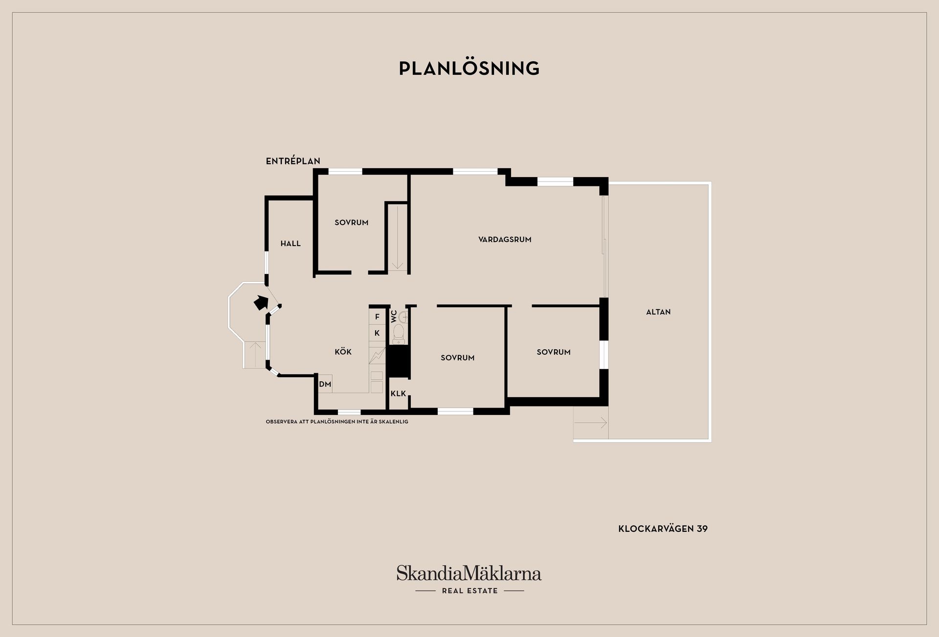 Villa, Klockarvägen 39, Mariesjö, Skövde