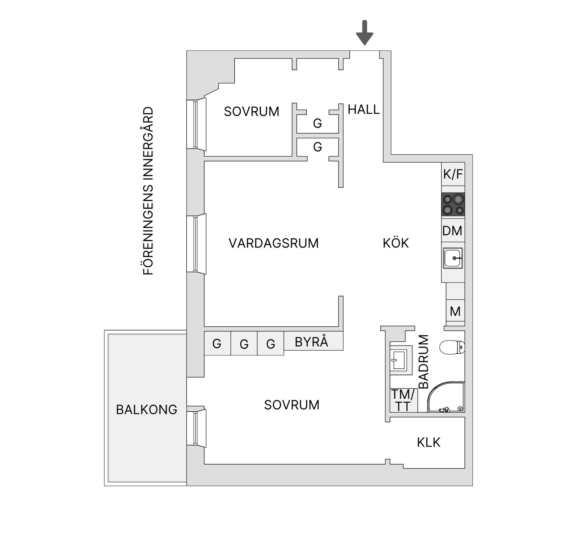 Bostadsrätt, Adress dold tillsvidare, Vasastan Norrmalm, Stockholm