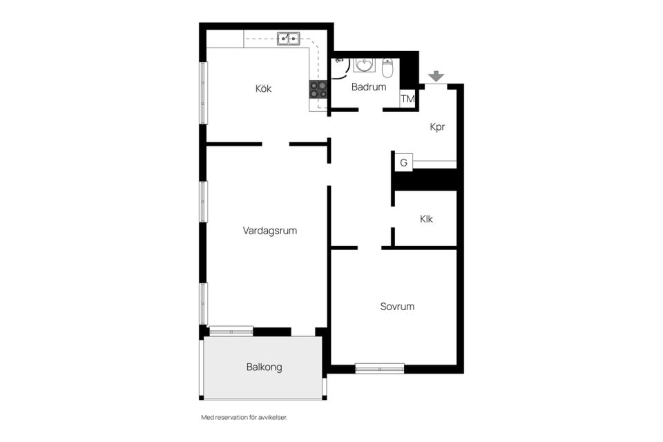Bostadsrätt, Tomtegränd 6, 2 tr, Rotsunda, Sollentuna