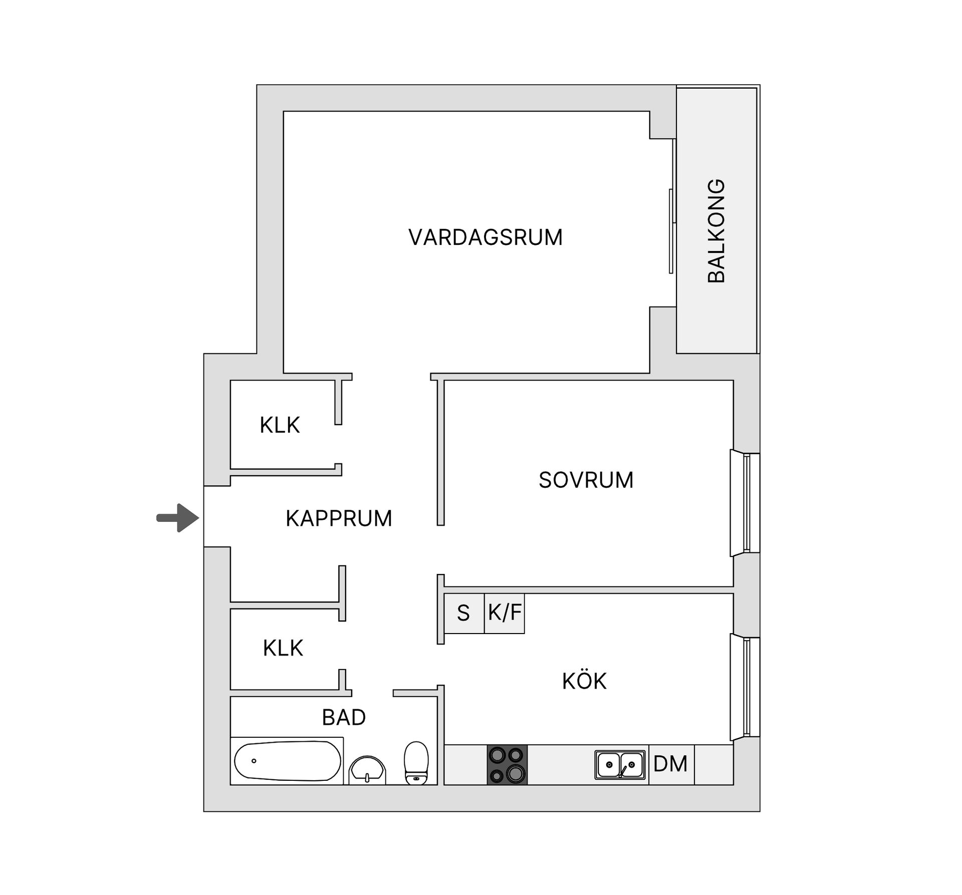 Bostadsrätt, Munkhättegatan 30A, Nydala, Malmö