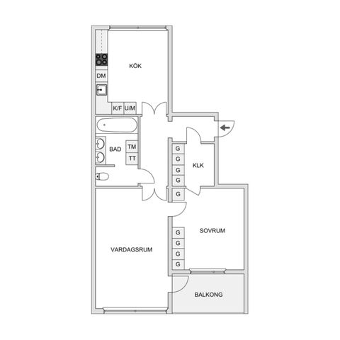 Bostadsrätt, Vänortsstråket 61B, Tureberg, Sollentuna