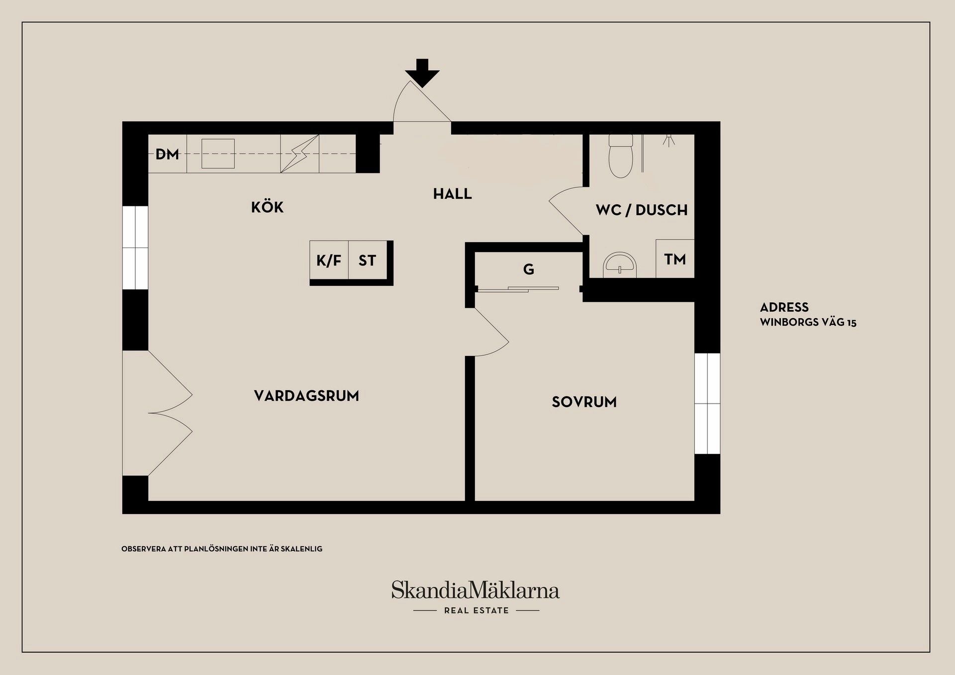 Bostadsrätt, Winborgs väg 15, Järla Sjö, Nacka