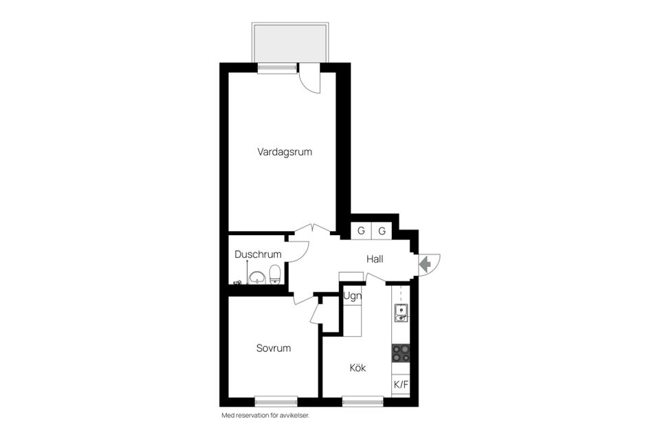 Bostadsrätt, Djupegatan 31B, Öster, Hudiksvall