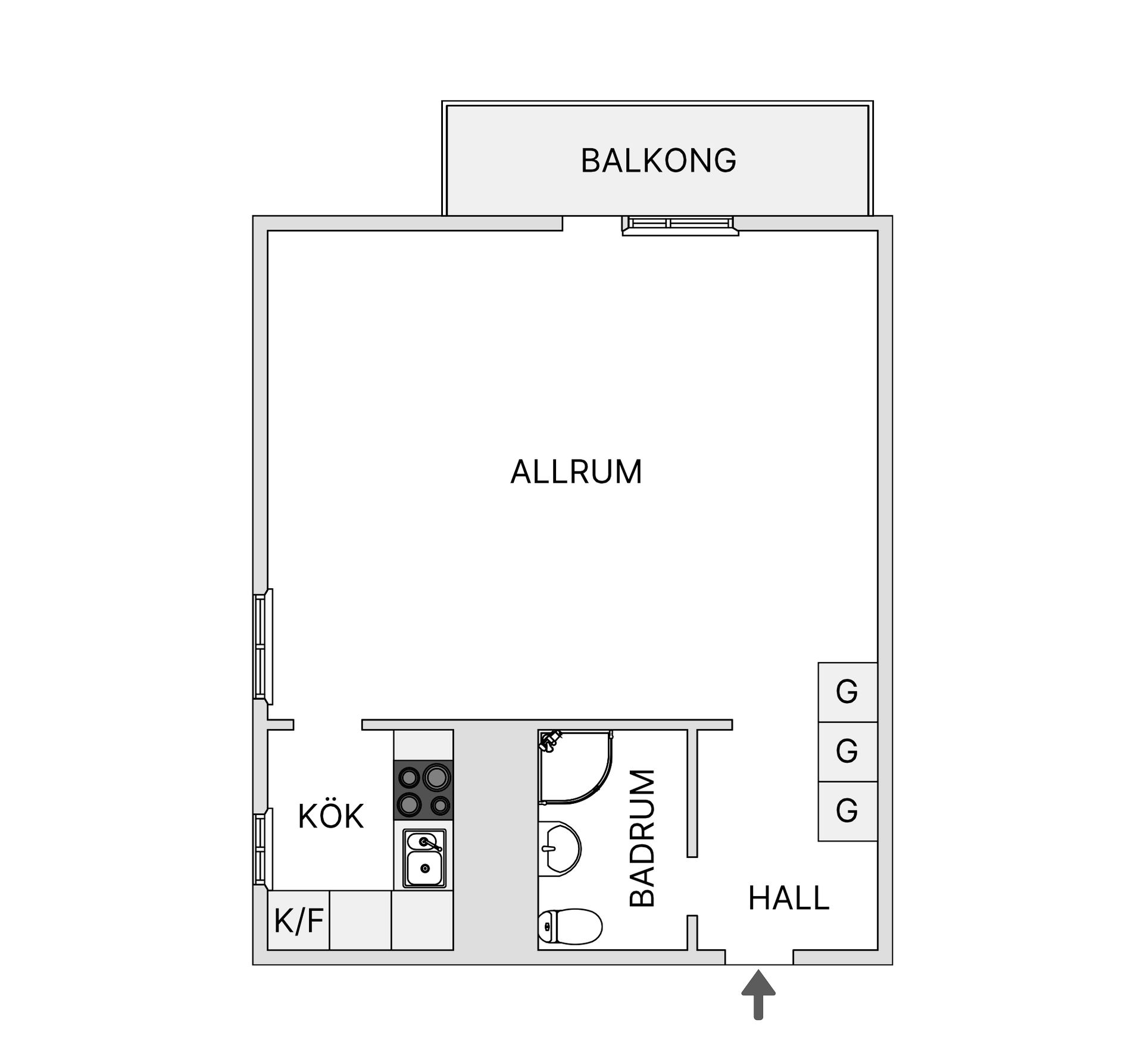 Bostadsrätt, Karlsviksvägen 4G, Brunflo, Östersund