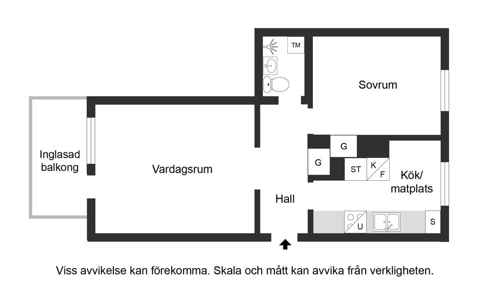 Bostadsrätt, Malmgatan 6B, Centralt, Katrineholm