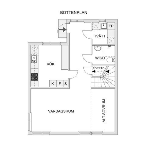 Bostadsrätt, Radhus, Smedbygatan 15F, Vaggeryd - Götafors, Vaggeryd
