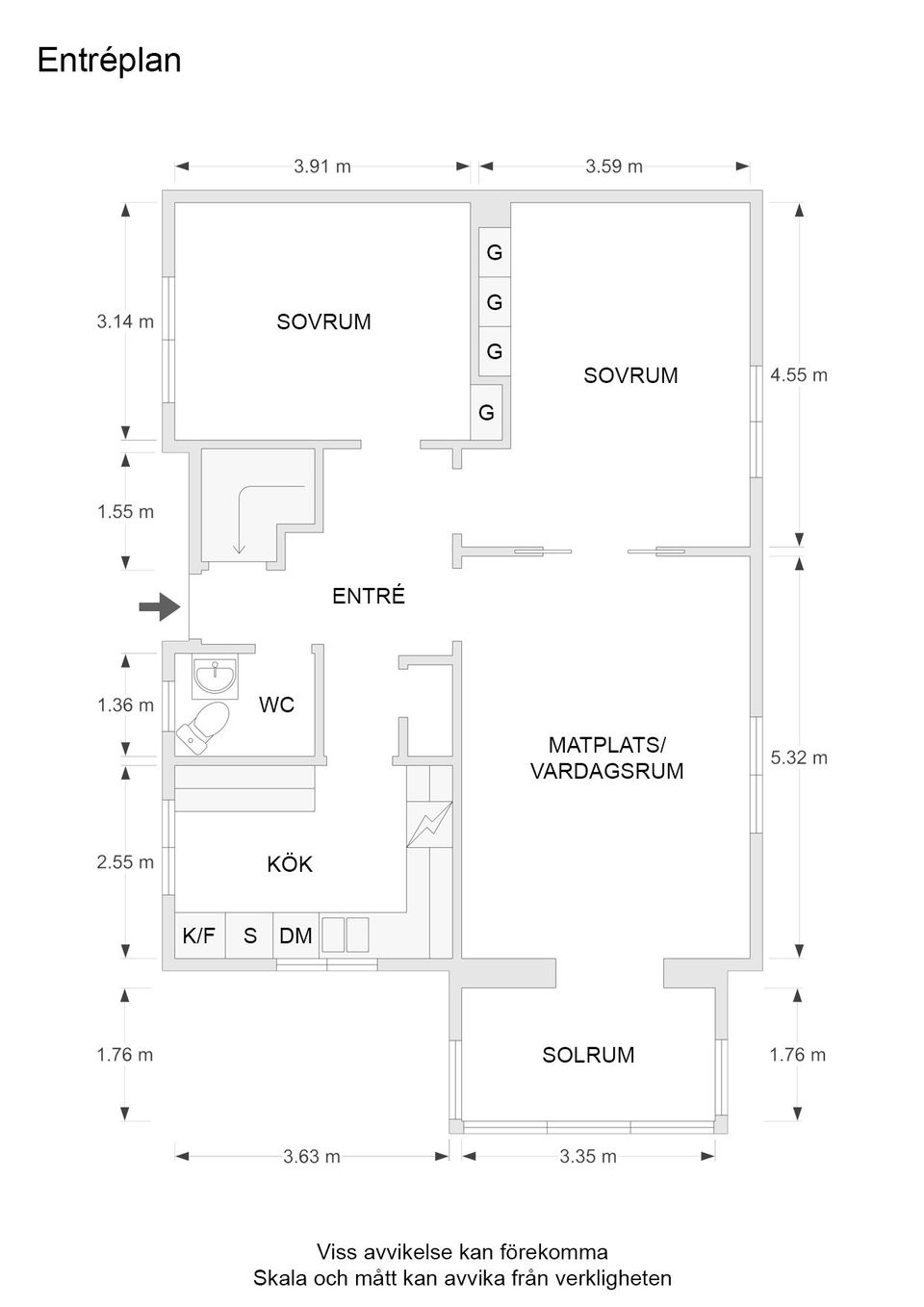 Villa, Klocklidsvägen 22, Horn, Kinda