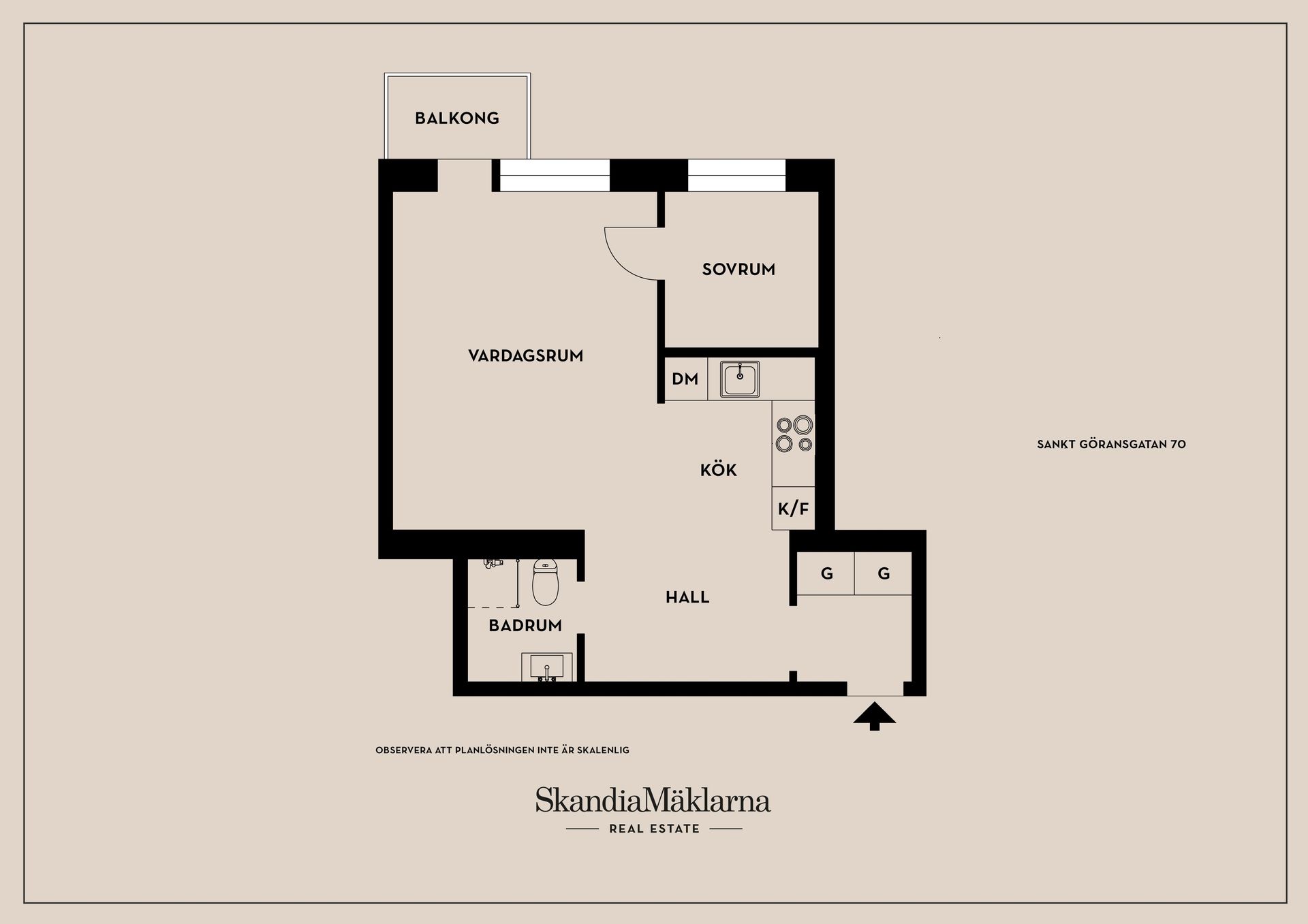 Bostadsrätt, Sankt Göransgatan 70, vån 5/5, Kungsholmen - Fridhemsplan, Stockholm
