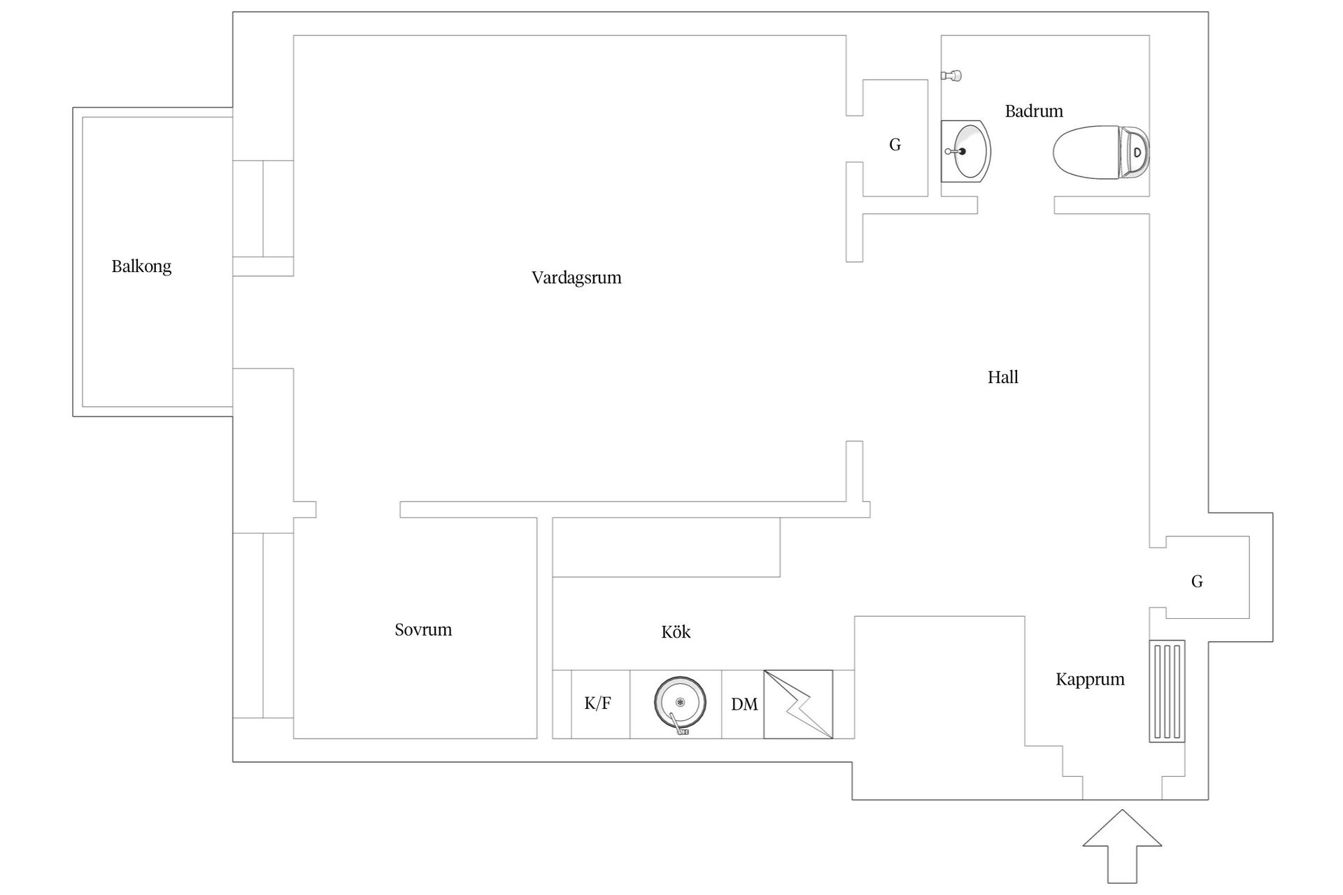Bostadsrätt, Wollmar yxkullsgatan 52B, Södermalm Maria, Stockholm