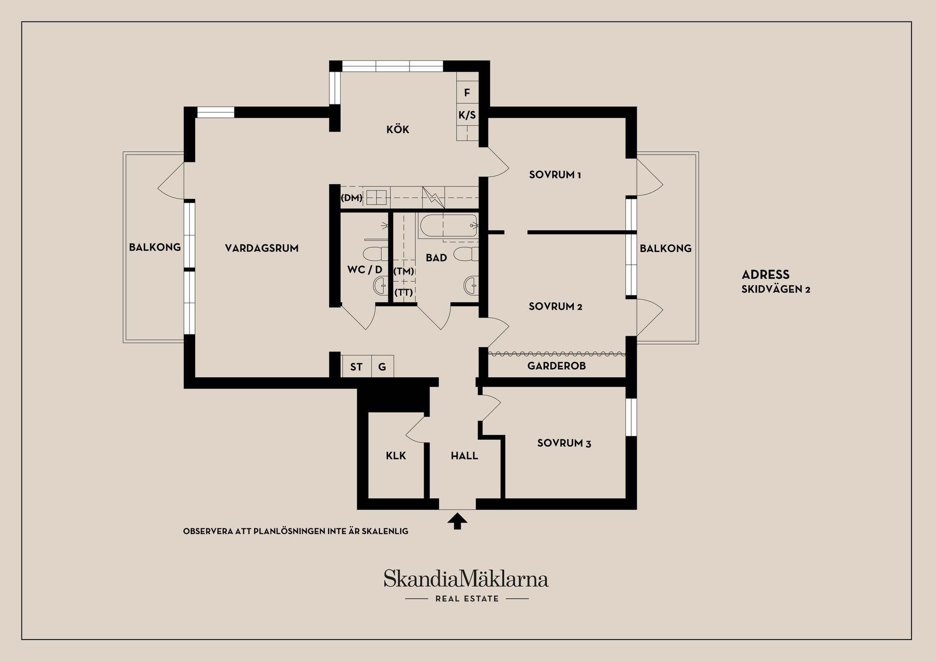 Bostadsrätt, Skidvägen 2, Stockholm