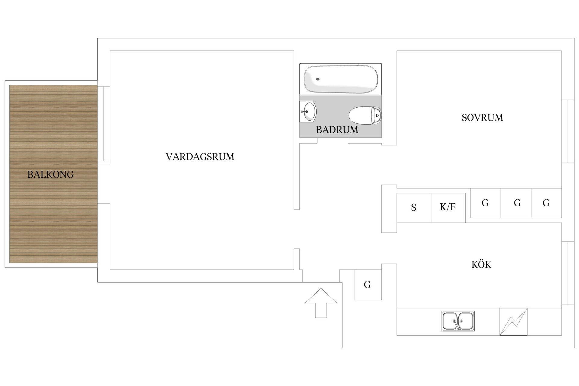 Bostadsrätt, Hagagränd 19, Haga, Västerås