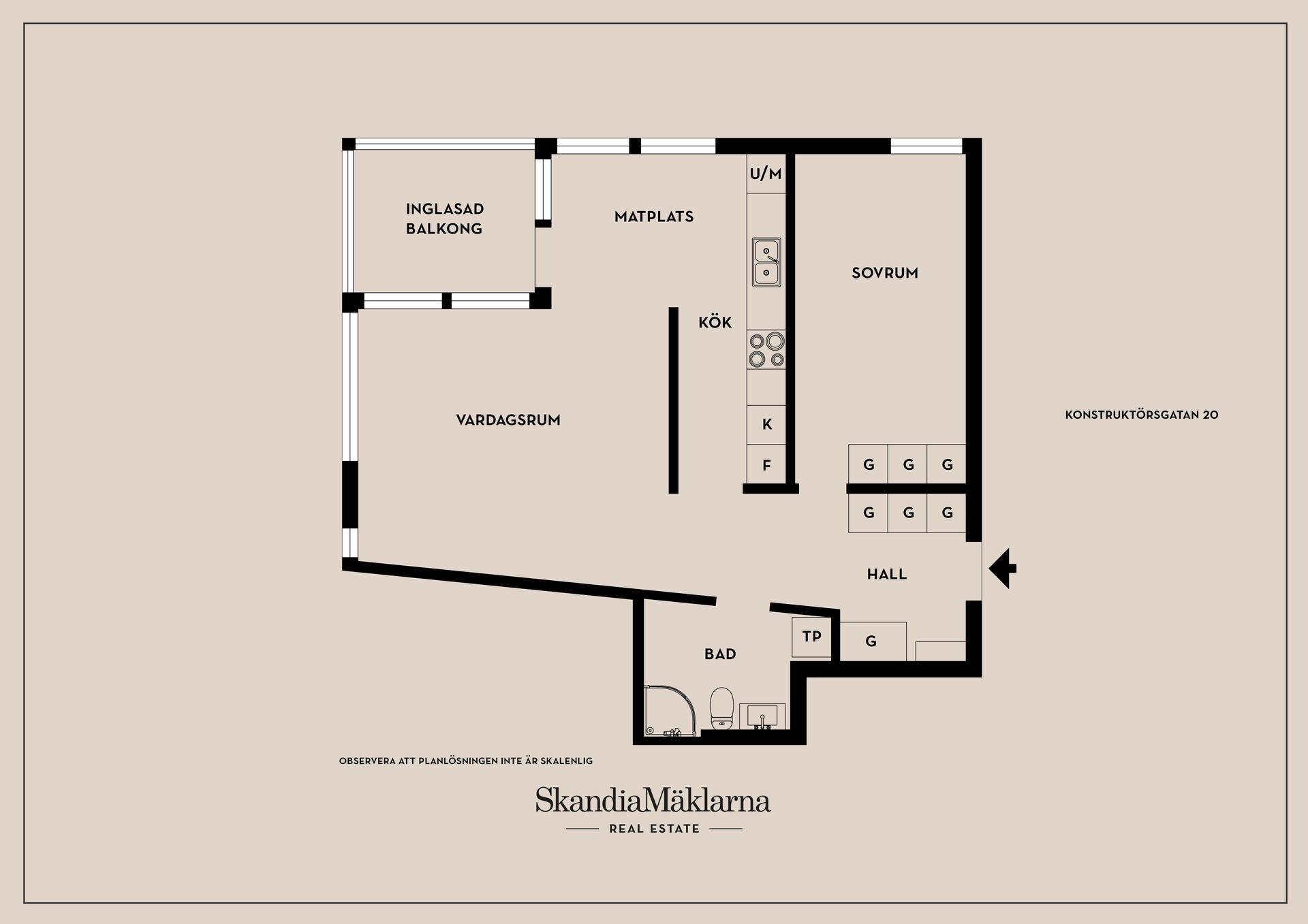 Bostadsrätt, Konstruktörsgatan 20, Vidingsjö/Berga, Linköping